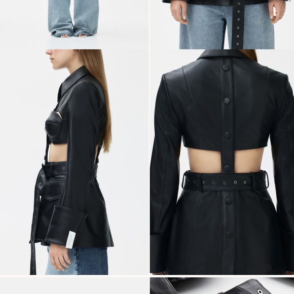 HM x ROKH LEATHER BLAZER - Picture 3 of 4